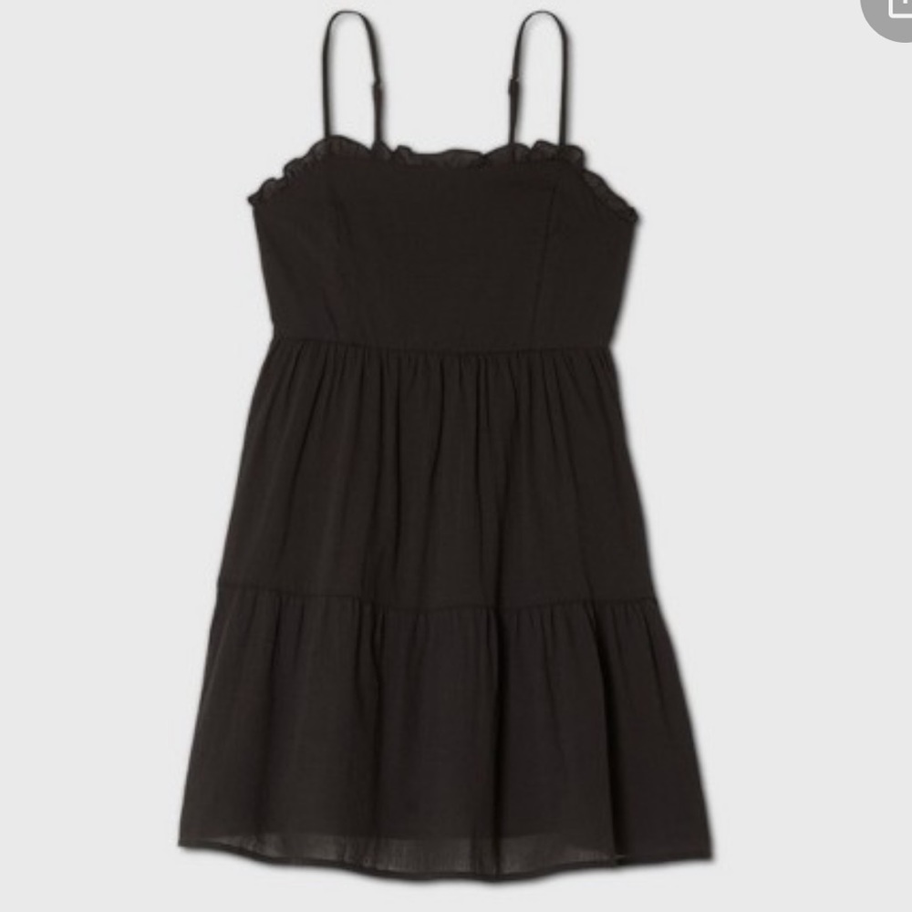 Wild fable sleeveless black dress